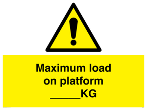 WV7124: Maximum load on platform ___KG