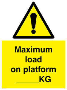 WV7124: Maximum load on platform ___KG