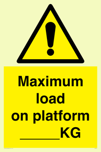 WV7124: Maximum load on platform ___KG