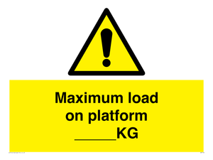 WV7124: Maximum load on platform ___KG