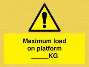 WV7124: Maximum load on platform ___KG