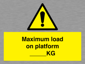 WV7124: Maximum load on platform ___KG