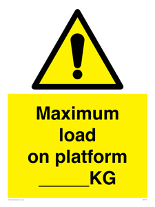 WV7124: Maximum load on platform ___KG