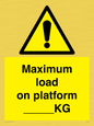 WV7124: Maximum load on platform ___KG