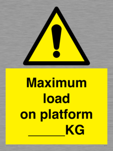 WV7124: Maximum load on platform ___KG