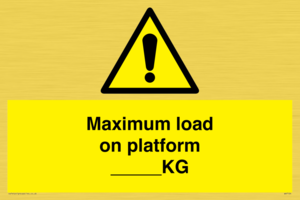WV7124: Maximum load on platform ___KG