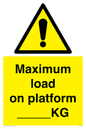 WV7124: Maximum load on platform ___KG