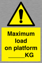 WV7124: Maximum load on platform ___KG