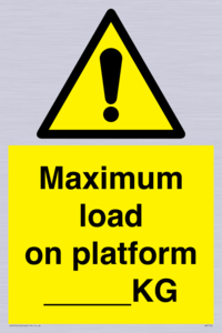WV7124: Maximum load on platform ___KG