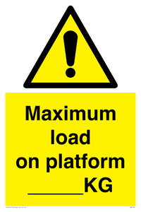 WV7124: Maximum load on platform ___KG