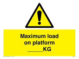 WV7124: Maximum load on platform ___KG