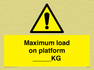 WV7124: Maximum load on platform ___KG