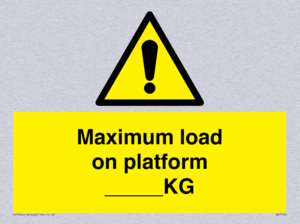 WV7124: Maximum load on platform ___KG