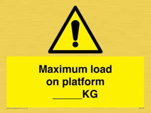 WV7124: Maximum load on platform ___KG