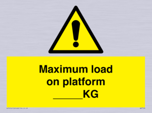 WV7124: Maximum load on platform ___KG