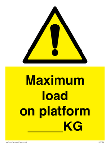 WV7124: Maximum load on platform ___KG