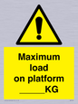 WV7124: Maximum load on platform ___KG