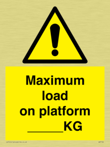 WV7124: Maximum load on platform ___KG
