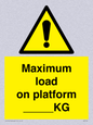 WV7124: Maximum load on platform ___KG