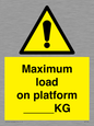 WV7124: Maximum load on platform ___KG