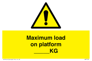 WV7124: Maximum load on platform ___KG