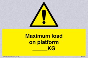 WV7124: Maximum load on platform ___KG