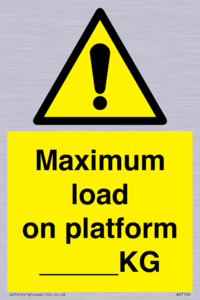 WV7124: Maximum load on platform ___KG