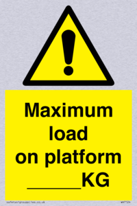 WV7124: Maximum load on platform ___KG