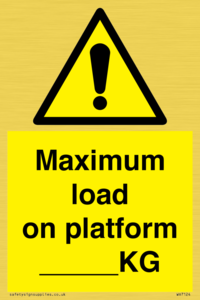 WV7124: Maximum load on platform ___KG