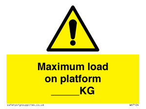 WV7124: Maximum load on platform ___KG