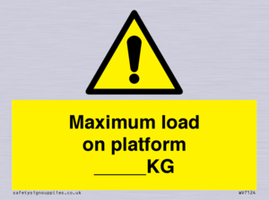 WV7124: Maximum load on platform ___KG
