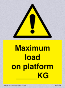 WV7124: Maximum load on platform ___KG