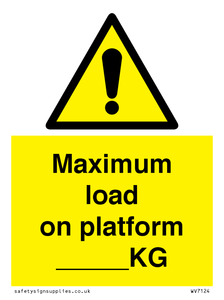 WV7124: Maximum load on platform ___KG