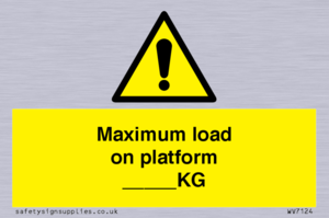 WV7124: Maximum load on platform ___KG