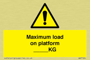 WV7124: Maximum load on platform ___KG