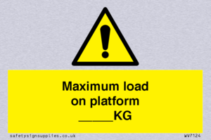 WV7124: Maximum load on platform ___KG