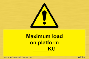 WV7124: Maximum load on platform ___KG