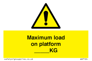WV7124: Maximum load on platform ___KG