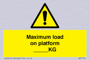 WV7124: Maximum load on platform ___KG