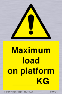 WV7124: Maximum load on platform ___KG