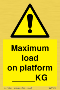 WV7124: Maximum load on platform ___KG
