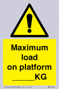 WV7124: Maximum load on platform ___KG