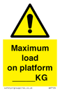 WV7124: Maximum load on platform ___KG