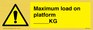 WV7124: Maximum load on platform ___KG
