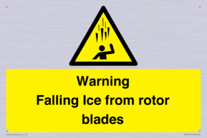 WV7169: Warning Falling Ice from rotor blades