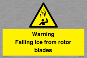 WV7169: Warning Falling Ice from rotor blades