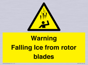 WV7169: Warning Falling Ice from rotor blades