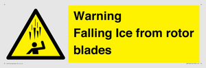 WV7169: Warning Falling Ice from rotor blades