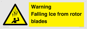 WV7169: Warning Falling Ice from rotor blades