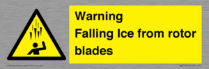 WV7169: Warning Falling Ice from rotor blades